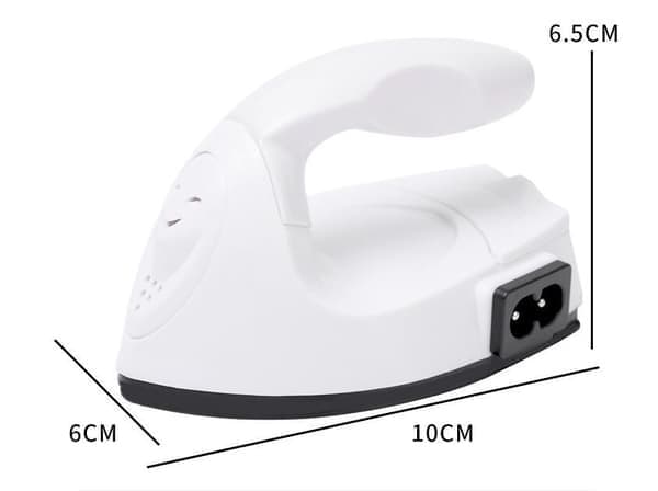 Mini Strykjärn, Bärbart, Praktisk Värmepress, Litet Strykjärn, Vit white
