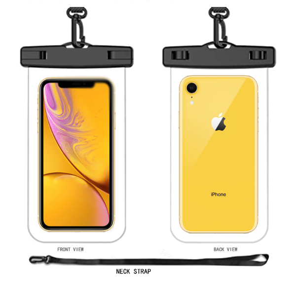 Vattentätt smartphonefodral, vattentätt telefonfodral, vit 1 st