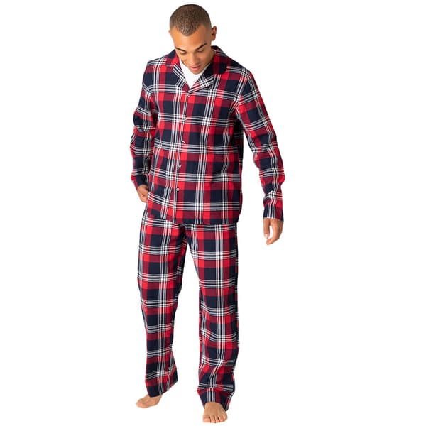 SF Herre Tartan Pyjamas-sett S Rød/Marineblå Red/Navy S