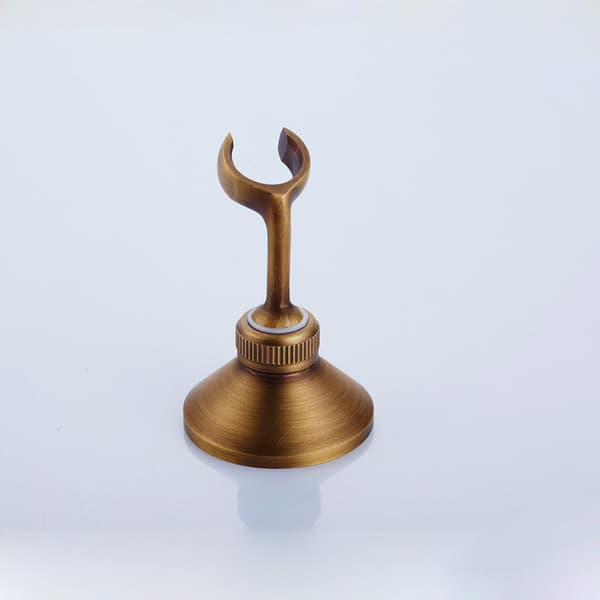 Retro dusjhodeholder for justerbart dusjhode i massiv messing