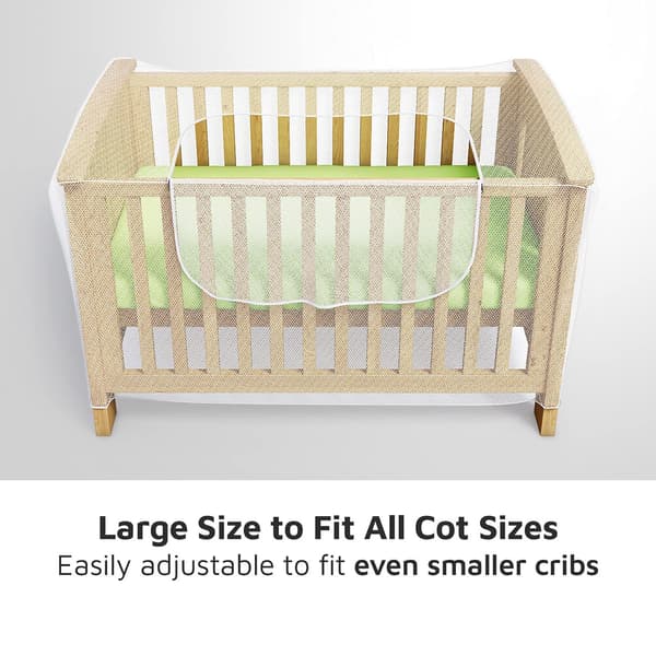 Net til tremmeseng, børneseng og rejseseng - Myggenet til baby - Kattenet