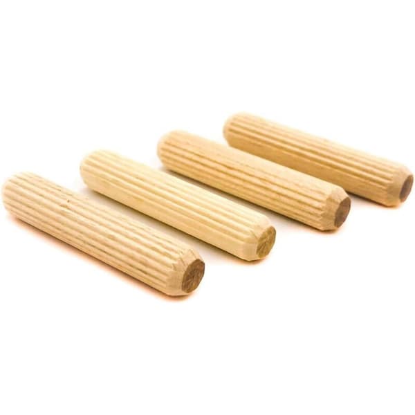 400 stk treplugger 8 mm x 40 mm - massiv bøk treplugg ideell for trefræs - egnet for borejigg/boreguide