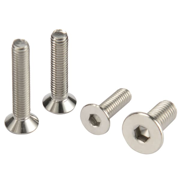20 stk. forsænkede skruer M6 x 35 mm, rustfrit stål V2A VA A2
