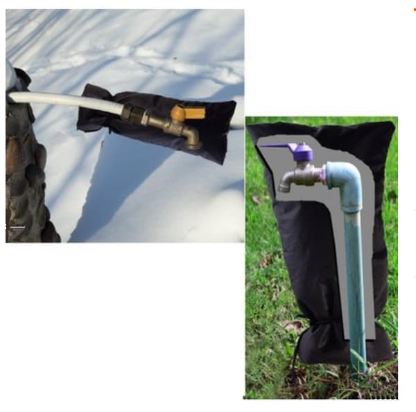 Utendørs kranovertrekk, vinterbeskyttelse mot frost, 51x20cm vinterhette