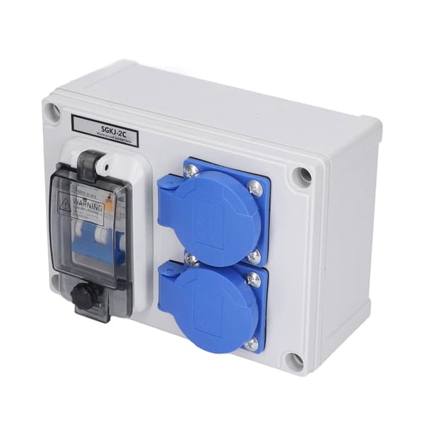 Tysk Dobbelt Stikkontakt 230V 40A 1P+N RCD 200-250V