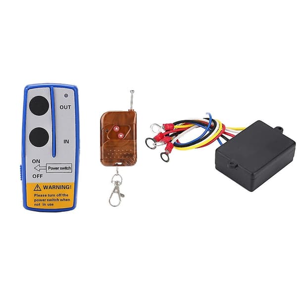 12V 50ft Universal Wireless Winch Remote Control Kit compatible with Car Truck