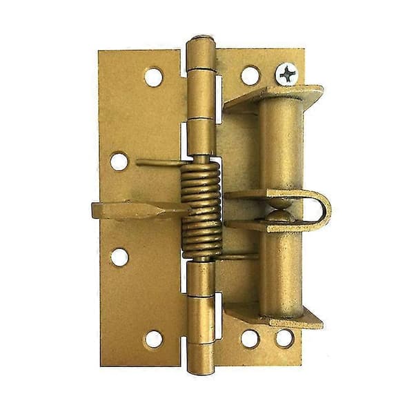 Spring Hinge for Automatic Self-Closing Doors with 8 Screws Multifunctional Door Closer Hinge