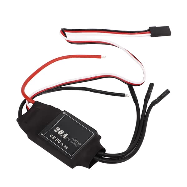 20A børsteløs ESC præcis kontrol af temperaturbeskyttelse Elektrisk hastighedsregulator til UAV RC-fly