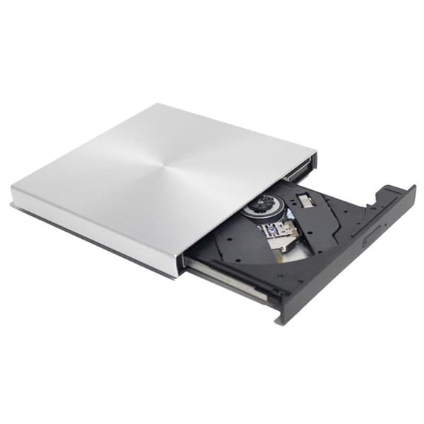 Ekstern USB 3.0 CD/DVD-drev i aluminiumlegering