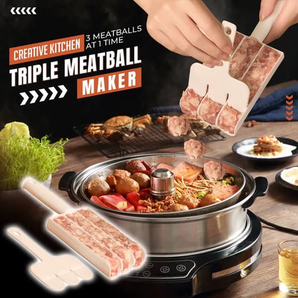 Trippel köttbullsform Köttbullsform Kökssschablon Köttbullstång 1 st 1pc