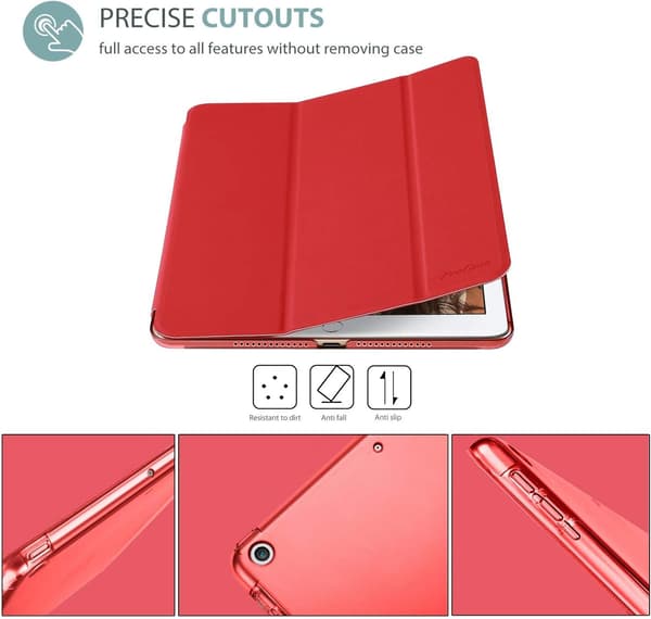 Smart Case for iPad 9.7 inch iPad 6th/5th Generation 2018 2017 (Model: A1893 A1954 A1822 A1823), Ultra-thin Lightweight
