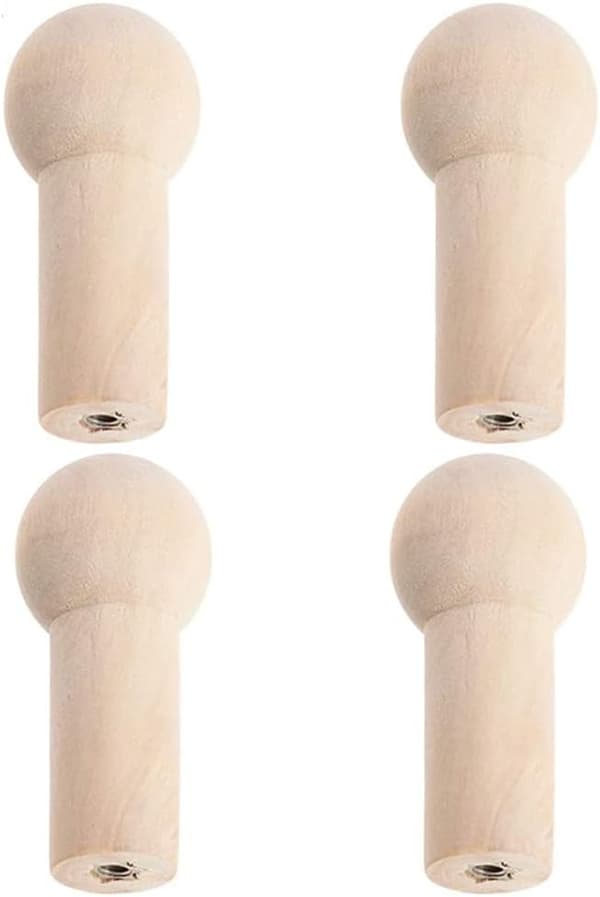 Wall Hooks Natural Mini Self-Adhesive Hook Wooden Coat Hook for Hat Clothes Wall Mounted Hook Hanger Towel Hanger Bedroom De