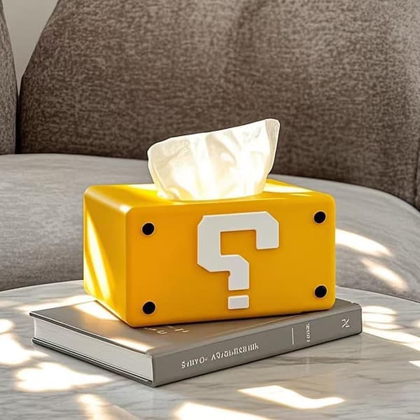 Creative Tissue Box, Home Decor, Dining Table, Cute and Fun Question Mark Napkin Storage Box