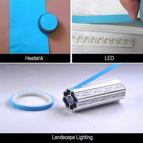 20 mm*25 m, højtydende termisk ledende tape til køleplader, LED-strips