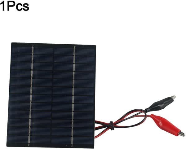 Med udendørs brug opladning til batterier bærbar 10W 12V solpanel med klips polykrystallinsk silicium til 9V