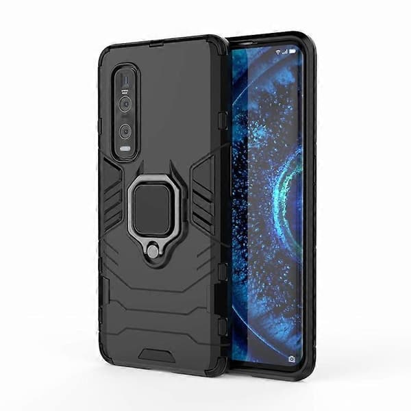 Med Cool Guard Ringholder Stativ PC+TPU Skall for Oppo Find X2 Pro (FMY)