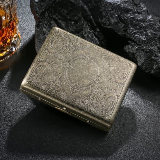 Cigarette Case - Lucky Cigarette Case - Copper - Holds 18 - 20 Cigarettes - Holder - Storage Box - Weatherproof - Metallic