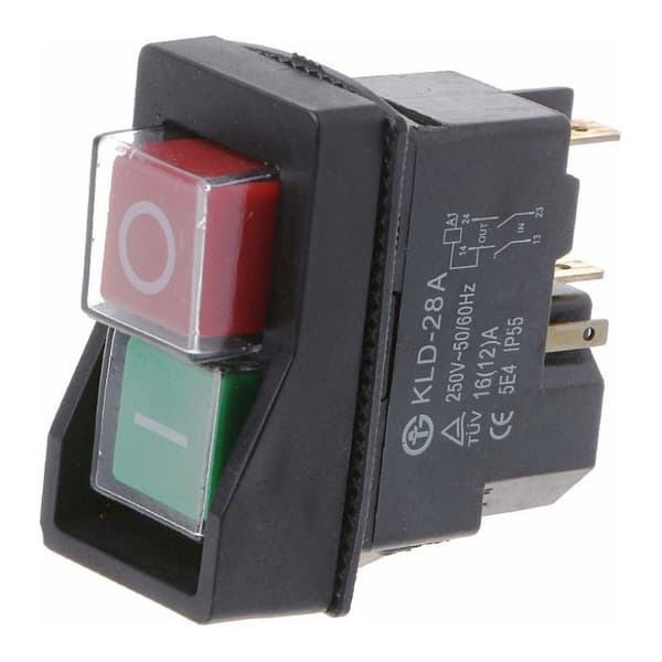PC LD-28A Vattentät Magnetisk Strömbrytare Tryckknappsbrytare 220V IP55