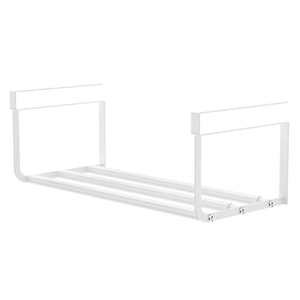 Extendable Hanging Shoe Rack, Retractable Shoe Shelf, Under Shelf Hanging Storage and Organization, Adjustable Holder A (FMY) White White