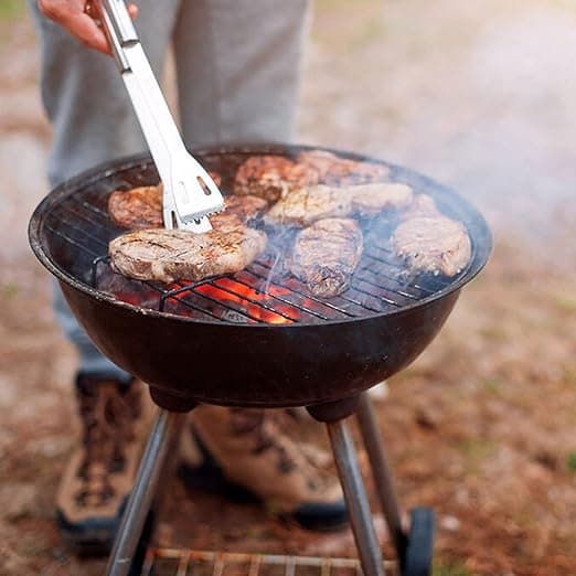 (9 STK.) Professionelt grill-sæt i rustfrit stål med taske