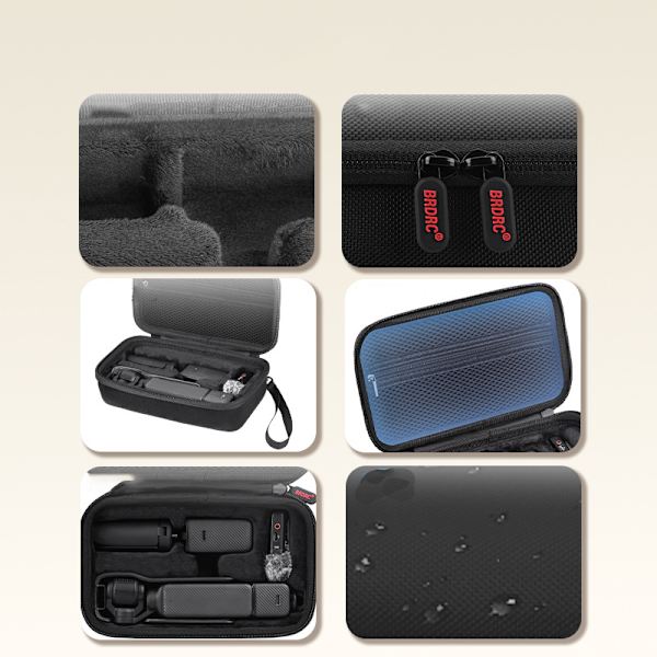 Black Versatile Handheld Storage Bag for DJI Pocket 3
