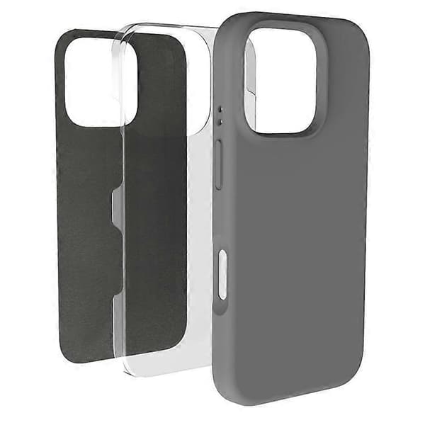 Kompatibelt Cover til iPhone 16 Pro PC+Flydende Silikone Anti-Ridse Foring Telefon Cover