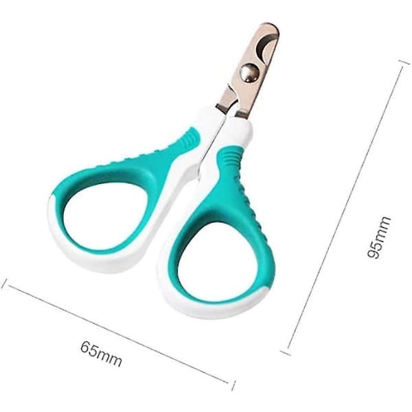 Pet Nail Clippers - Sharp Stainless Steel Angled Blades for Easy Home Use