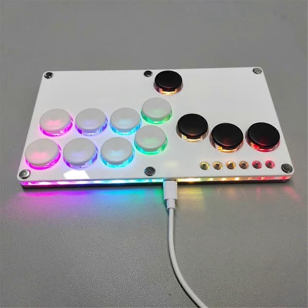 Flatbox Hitbox Arcade Fighting Game Encoder Controller Xinput/Dinput Mini Hitbox Konsol för NS/PS3/
