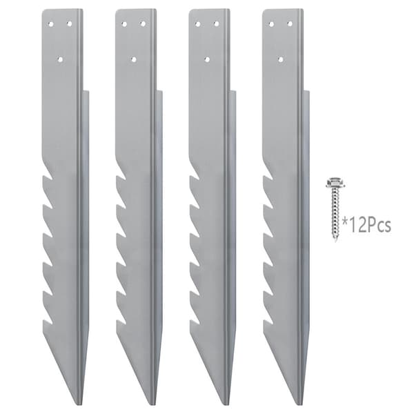 Kraftige gjerde stolpeankere metall huske stativfester 4-pakning