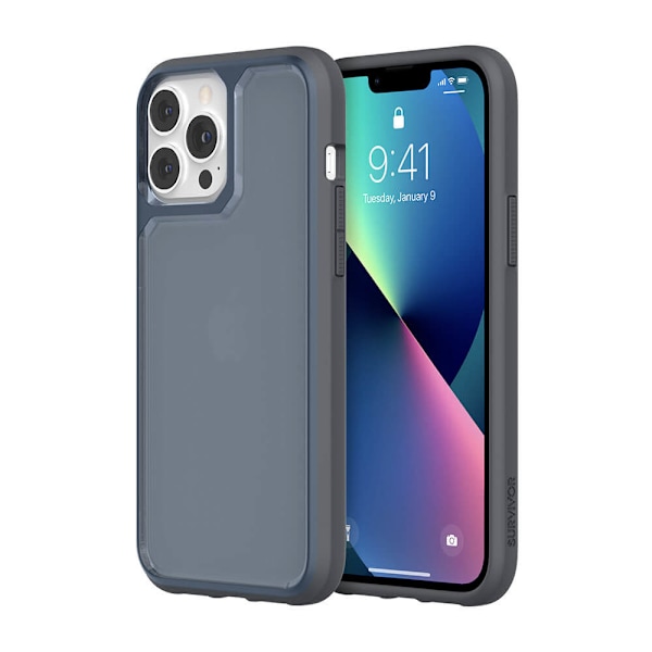 Mobilcover Strong iPhone 13 Pro Max Blå/Grå Blå