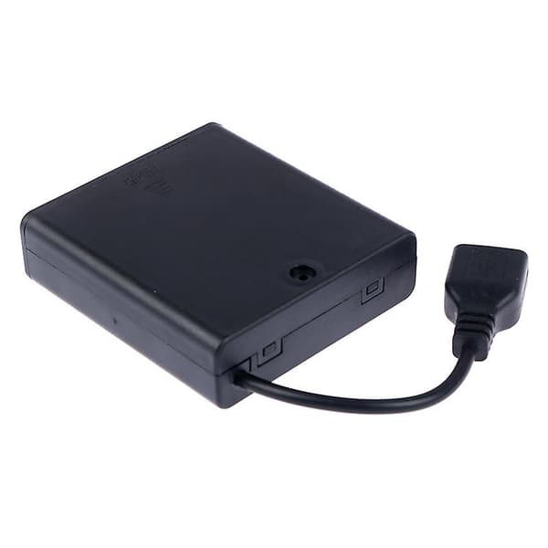 4 X AA USB-batteriboks for 5V LED-stripelys USB Mini strømkilde Shytmv (FMY) One Size One Size