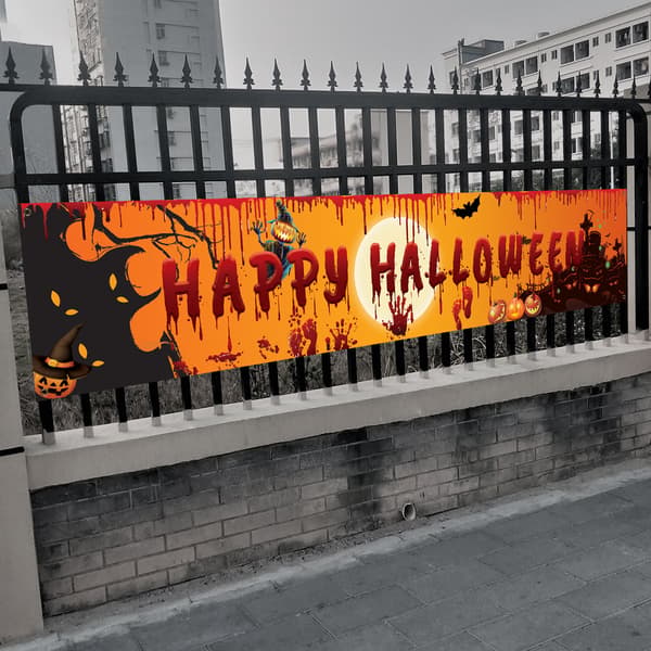 Halloween-festbanner havepynt blodig hånd Ba