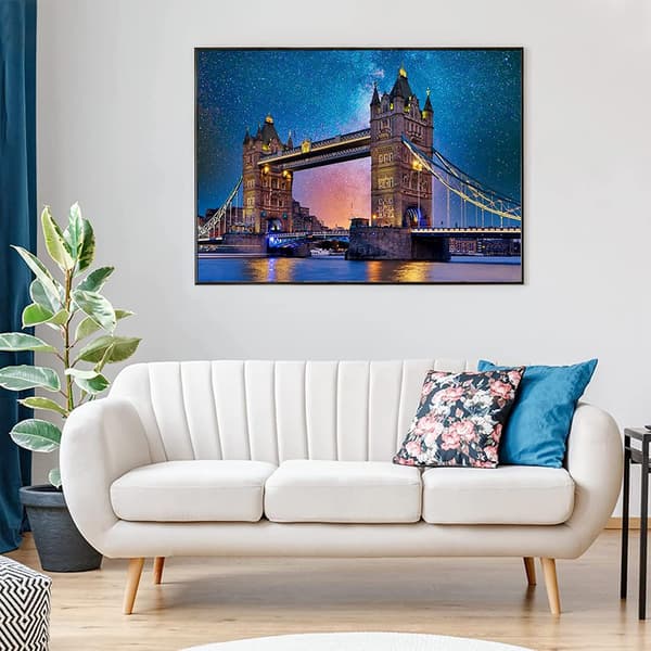 Pussel för vuxna, 1000 bitar, Tower Bridge, utmanande spel