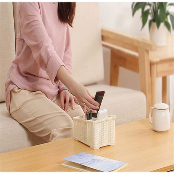 B Elegant Desktop Storage Solution, Exclusive Knitted Texture and Multifunctional Formats for an Organized Lifestyle