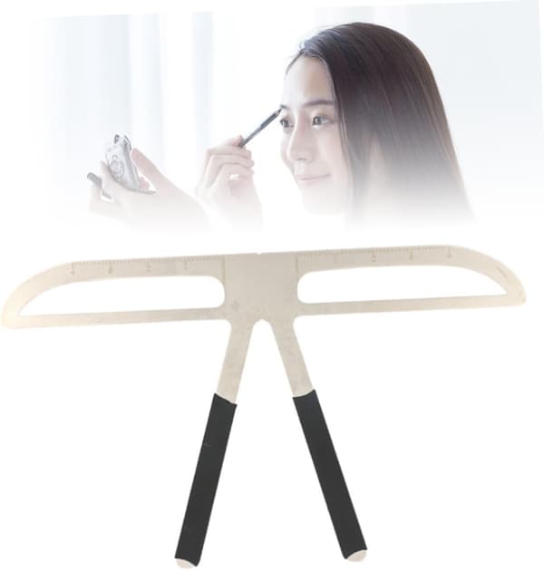 3pcs Eyebrow Ruler Straight Eyebrow Stencil Kit Three-Point Balance Positioning Eyebrow Drawing Tool