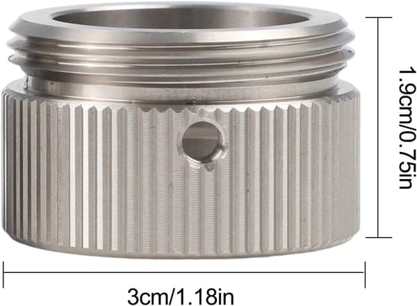 Radiatoradaptere M30 x 1,5 2-pak rustfrit stålventil til RA/Rav/Ravl, med installationshardware