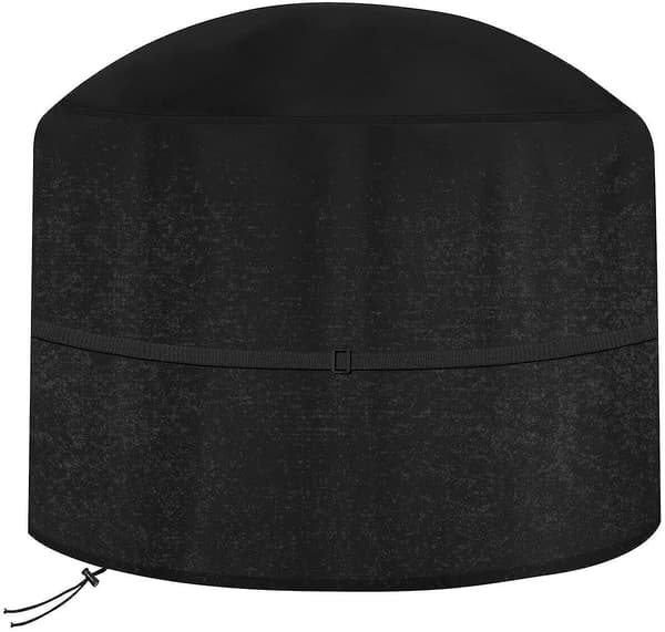 Large Fire Pit Cover, Waterproof, Windproof, Anti-UV, Heavy Duty Tear Resistant 600d