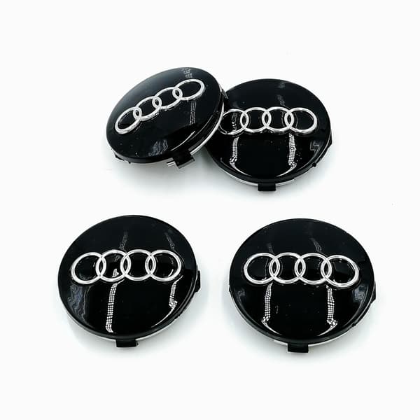 Passer til Audi 60mm navkapsel A6 C5 hjullogo, 4-delt