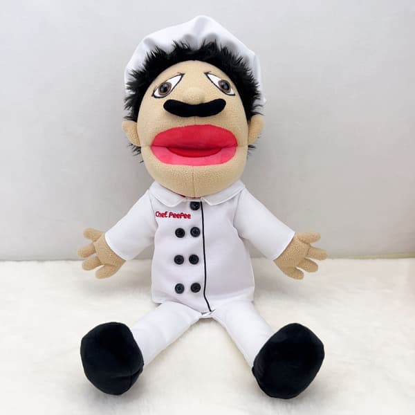 Handdockset med plysch Jeffy-leksak för barnlek [JUN] Jeff handdocka Jeff hand puppet