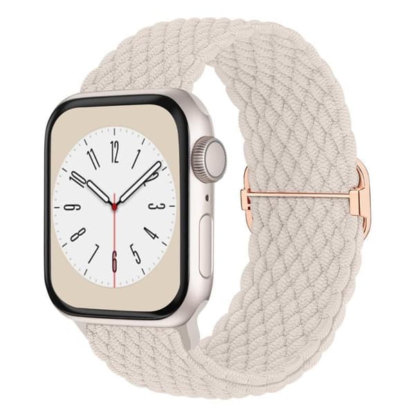 5-pack flätade Solo Loop-armband kompatibla med Apple Watch 38mm 40mm 41mm-FA-