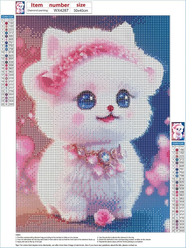 30x40cm DIY-timanttimaalaussarjat aikuisille, 5D-timanttimaalaus