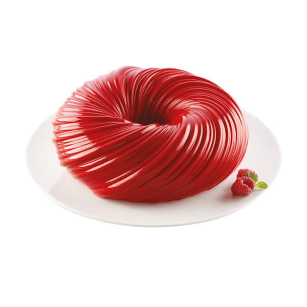 20 cm grå kugle Turbo dessertform, silikoneform til kager