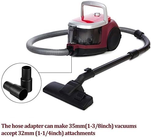 Støvsugeradapter 35 mm (1-3/8 tommer) til 31 mm (1-1/4 tommer) til indvendig diameter 32 mm børste passer til udvendig diameter 35 mm