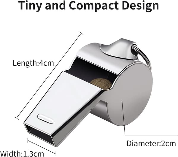 2-pack metallipilli, ruostumaton teräs, korkea desibeli metalli W