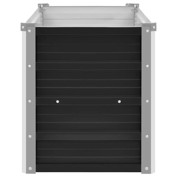 vidaXL Raised Bed Anthracite 100x40x45 cm Galvanized Steel