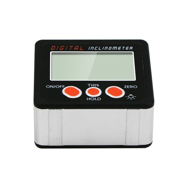 Digital inklinometer, 0-360°, magnetisk base