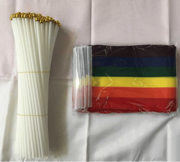 50 stk. prideflagg liten miniflagg bæreflaggstang Amerika