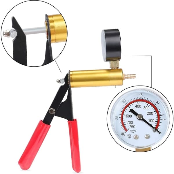 Manual Vacuum Pump, Brake Fluid Bleeder Vacuum Tester, Vacuum Kit Car Repair Tools