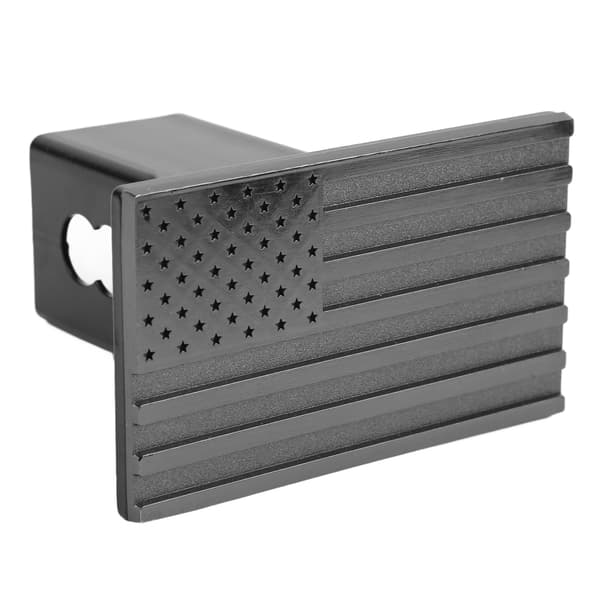 Flaggemblem Universal 5 Tommer Aluminium Stål Tilhengerdeksel Svart