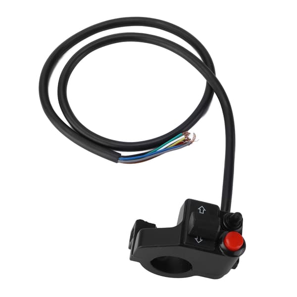 22mm Left Motorcycle 7/8 inch Handlebar Switch 3 in 1 Horn Turn Signal High Low Headlight Push Button
